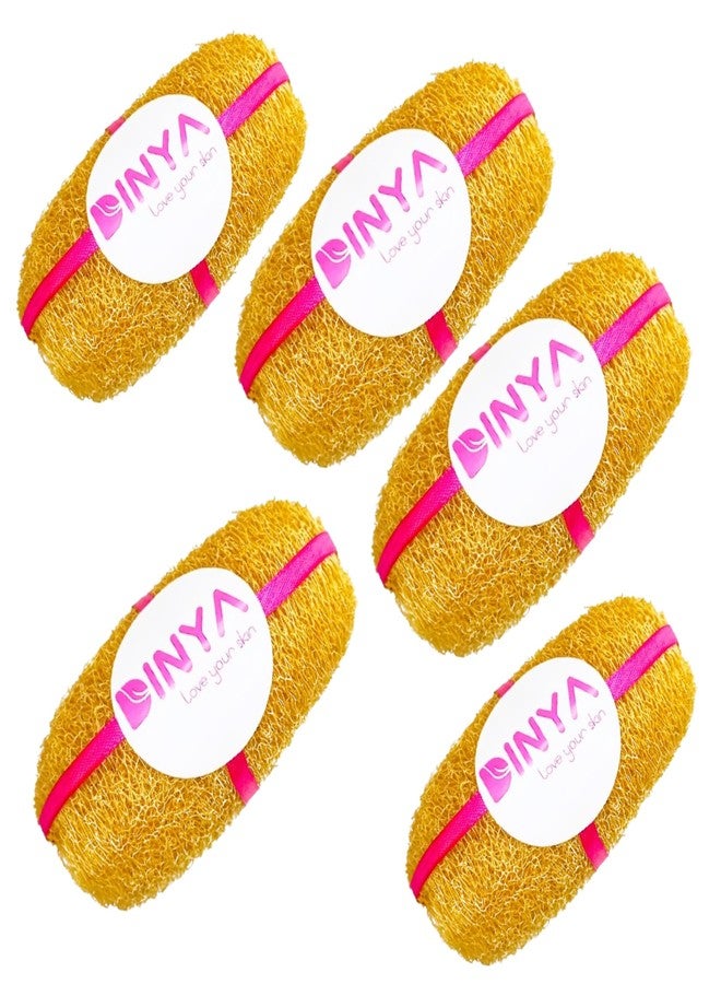 Dinya™ Natural Scrubber for Kitchen (Pack of 5) - 100% Organic, Multi-Use for Dishwashing, Economy Pack for Sparkling Clean Surfaces, Kitchen & Home Cleaning - Eco-Friendly & Biodegradable - Image 1